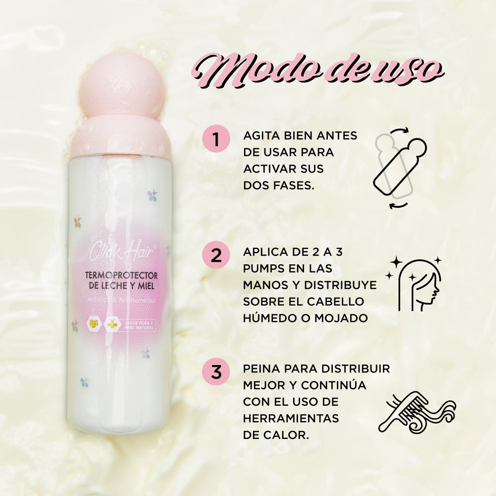Termoprotector Bifásico Leche y Miel