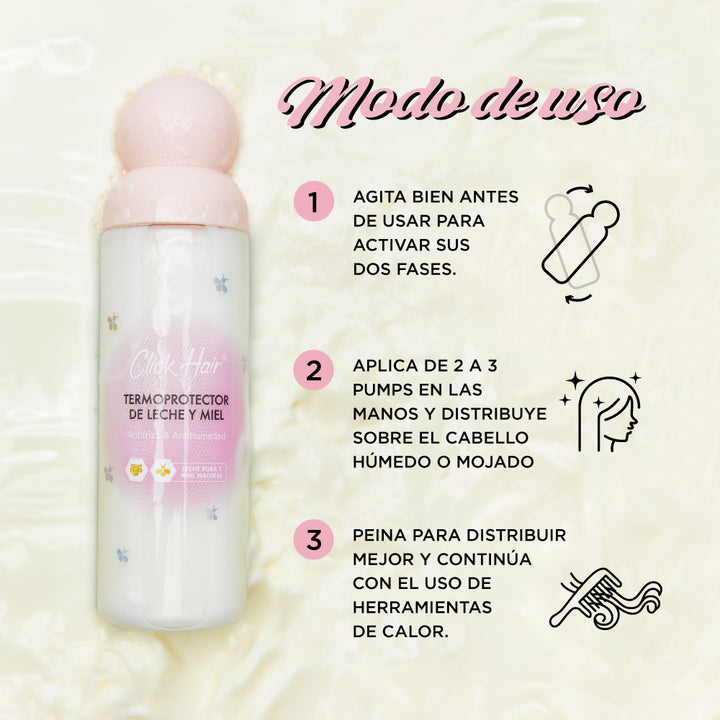 Termoprotector Bifásico Leche y Miel