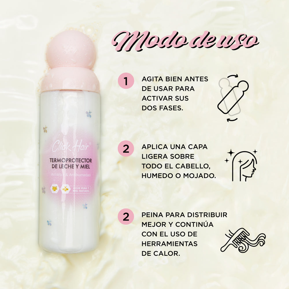 Termoprotector Bifásico Leche y Miel