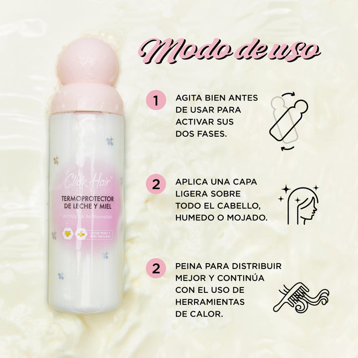 Termoprotector Bifásico Leche y Miel