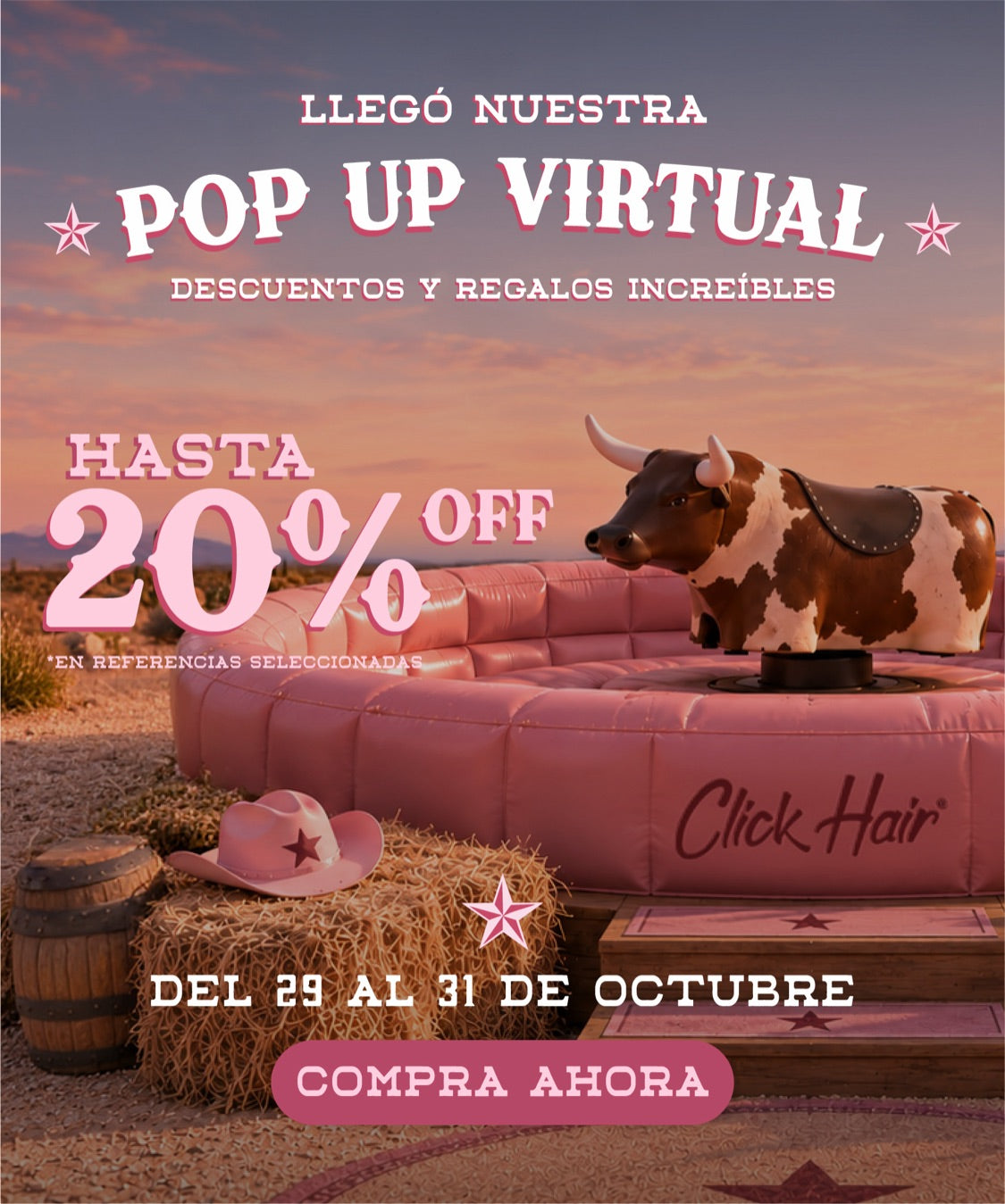 Pop Up Virtual Click Hair · del 29 al 31 de octubre