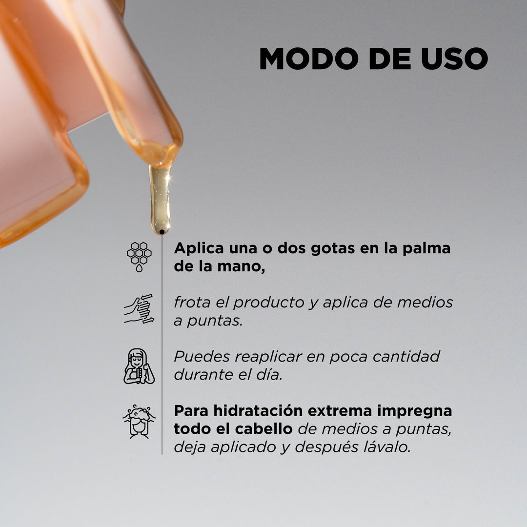 miel capilar con argán que deja el cabello brillante